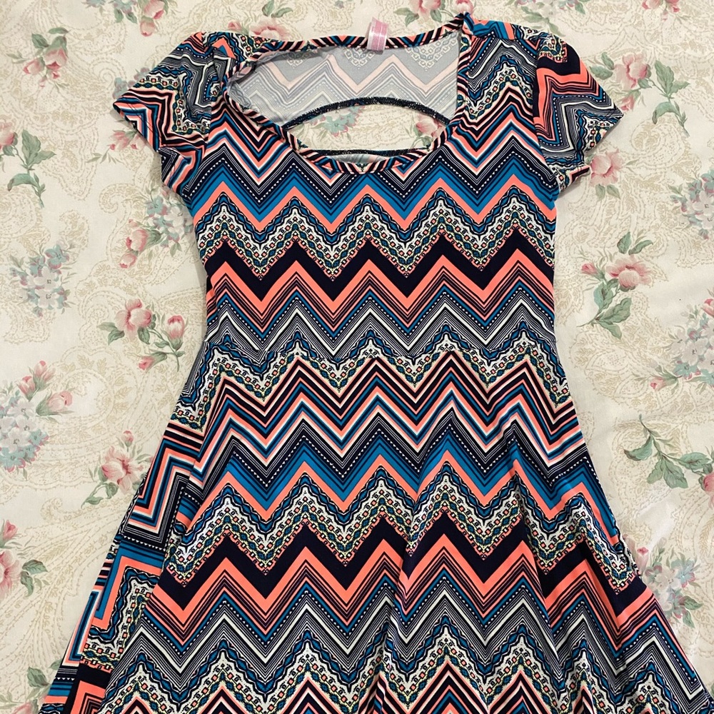large pattern dress